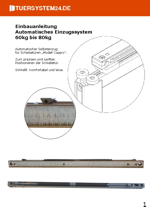 Einbauanleitung automatisches Einzugssystem