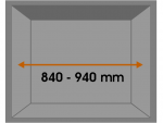 Schrankbreite 840-940mm