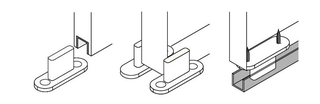 Holzschiebetr Beschlag Komplett-Set 1 Schiebetrflgel Holz