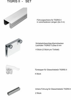 Schiebetrbeschlag Glasschiebetr TIGRIS II