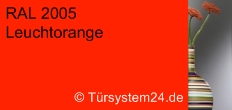 RAL 2005 Leuchtorange / Sicherheitsglas