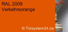 RAL 2009 Verkehrsorange / Sicherheitsglas