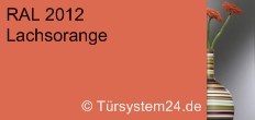 RAL 2012 Lachsorange / Sicherheitsglas