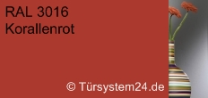 RAL 3016 Korallenrot / Sicherheitsglas