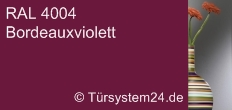 RAL 4004 Bordeauxviolett / Sicherheitsglas