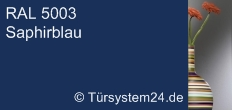 RAL 5003 Saphirblau / Sicherheitsglas