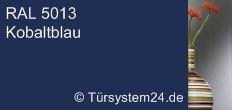 RAL 5013 Kobaltblau / Sicherheitsglas