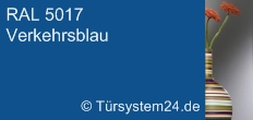 RAL 5017 Verkehrsblau / Sicherheitsglas