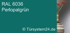 RAL 6036 Perlopalgrn / Sicherheitsglas