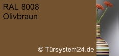 RAL 8008 Olivbraun / Sicherheitsglas