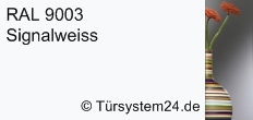 RAL 9003 Signalwei / Sicherheitsglas